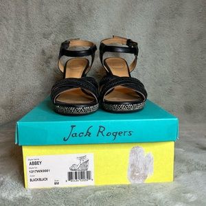 Jack Rogers Black wedges